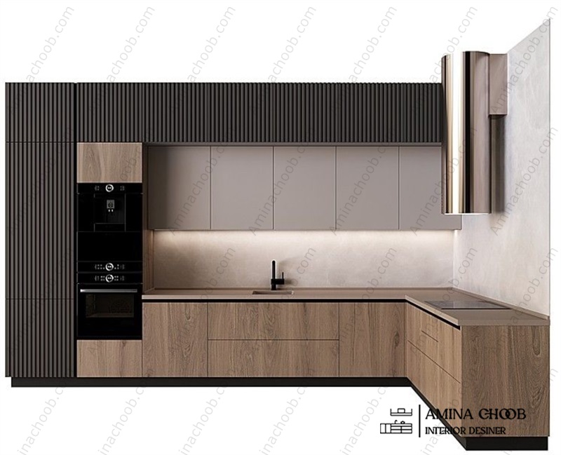 کابینت سوپر برحسته و فرامید