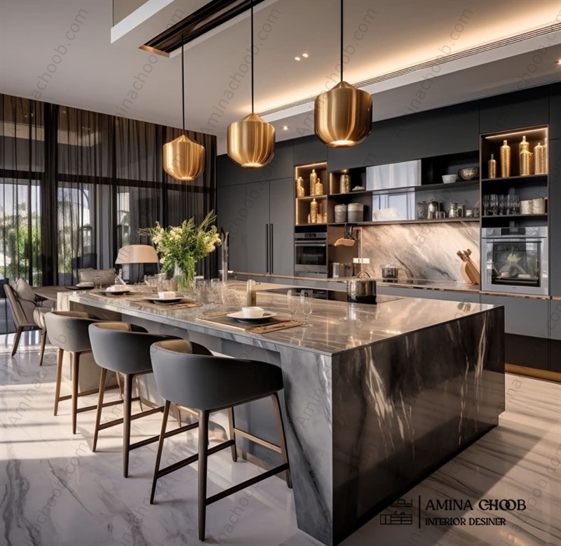 سنگ کوارتز برای صفحه کابینت