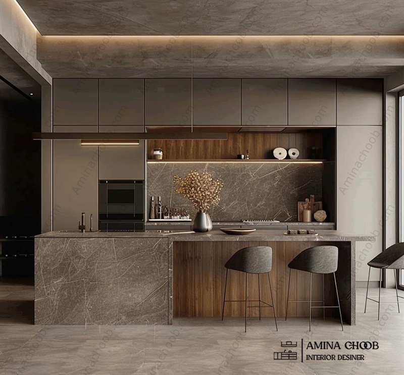 کابینت سوپر برحسته و فرامید