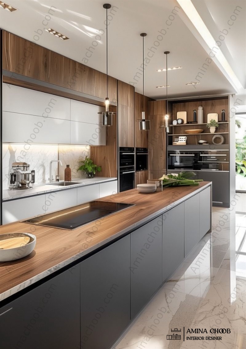 کابینت سوپر برحسته و فرامید