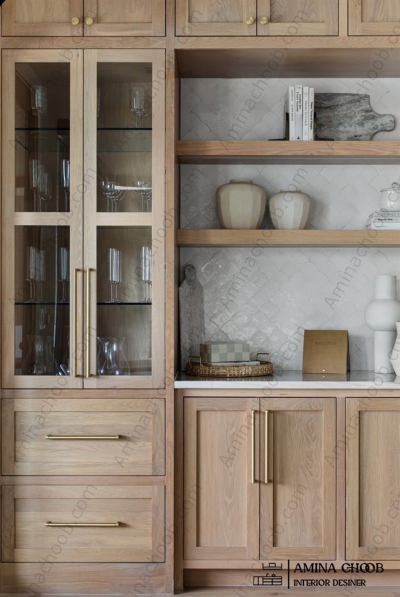 کابینت روکش چوب