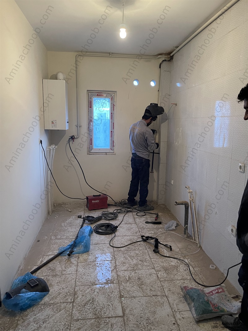 لوله کشی گاز آشپزخانه
